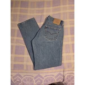 Vintage 90s Levis 501 Womens Straight 32 X 33 Denim Pants 0193 y2k 2000s 34 X 34